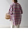 SHIPS any:〈洗濯機可能〉マドラス チェック オーバーサイズ シャツ