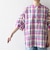 SHIPS any:〈洗濯機可能〉マドラス チェック オーバーサイズ シャツ