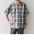 SHIPS any:〈洗濯機可能〉コットン/リネン チェック オープンカラー プルオーバー シャツ◇