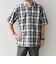 SHIPS any:〈洗濯機可能〉コットン/リネン チェック オープンカラー プルオーバー シャツ◇