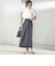 【SHIPS別注】Nell:〈手洗い可能〉デニム タック スカート