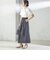 【SHIPS別注】Nell:〈手洗い可能〉デニム タック スカート