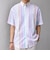 SHIPS any: BEZ TEXTILE マルチカラー ストライプ/ソリッド ボタンダウン ショートスリーブ シャツ◇