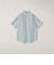 SHIPS any: BEZ TEXTILE マルチカラー ストライプ/ソリッド ボタンダウン ショートスリーブ シャツ◇