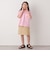 【SHIPS any別注】UNIVERSAL OVERALL: WINDY Jr. ワッペン ボーダー Tシャツ <KIDS>