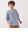 【SHIPS any別注】UNIVERSAL OVERALL: WINDY Jr. ワッペン ボーダー Tシャツ <KIDS>