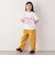 【SHIPS any別注】Collegiate Pacific:〈洗濯機可能〉Vガゼット プリント & 刺繍 Tシャツ<KIDS>