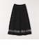 SHIPS any:〈手洗い可能〉ロープ デザイン ギャザー フレア スカート