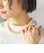 アース カラー ビーズ ネックレス