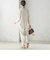 〈手洗い可能〉ダブル クロス パンツ オフホワイト（セレモニー対応可）