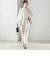 〈手洗い可能〉ダブル クロス パンツ オフホワイト（セレモニー対応可）