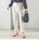 〈手洗い可能〉ダブル クロス パンツ オフホワイト（セレモニー対応可）