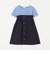 SHIPS any: ロゴ 刺繍 ボーダー ドッキング ワンピース <KIDS>