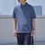 SHIPS any:〈接触冷感〉ハイゲージ リネンミックス サマー ニット ポロシャツ 25SS◇