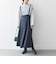 SHIPS any:〈洗濯機可能〉オックス フレア サスペンダースカート［NAVY BLUE］
