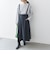 SHIPS any:〈洗濯機可能〉オックス フレア サスペンダースカート［NAVY BLUE］
