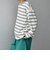 【SHIPS any別注】sports wear: レトロ カラー ボーダー Tシャツ (ロンT)◇