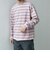 【SHIPS any別注】sports wear: レトロ カラー ボーダー Tシャツ (ロンT)◇