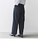SHIPS any: ツイード タック セミワイド パンツ［NAVY BLUE］