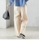 〈手洗い可能〉ナイロン混 ドロスト パンツ