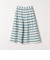 SHIPS any:キャンバス ボーダー Aライン スカート