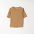 SHIPS any:〈洗濯機可能〉シアー リブ ハーフ スリーブ クルーネック TEE