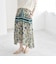 quaranciel: SPRINTEX フラワーパネル柄 スカーフ フレア スカート