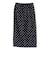 〈手洗い可能〉ウエスト ゴム シアー ドット タイト スカート