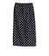 〈手洗い可能〉ウエスト ゴム シアー ドット タイト スカート