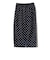 〈手洗い可能〉ウエスト ゴム シアー ドット タイト スカート