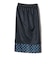 〈手洗い可能〉ウエスト ゴム シアー ドット タイト スカート