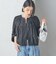 〈手洗い可能〉リネン混 シアー ギャザー ブルゾン