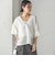 【一部WEB限定】〈手洗い可能〉IMPERIAL LINEN スキッパー ブラウス