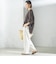 【一部WEB限定】〈手洗い可能〉IMPERIAL LINEN スキッパー ブラウス