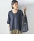 【一部WEB限定】〈手洗い可能〉IMPERIAL LINEN スキッパー ブラウス