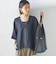 【一部WEB限定】〈手洗い可能〉IMPERIAL LINEN スキッパー ブラウス