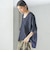 【一部WEB限定】〈手洗い可能〉IMPERIAL LINEN スキッパー ブラウス