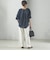 【一部WEB限定】〈手洗い可能〉IMPERIAL LINEN スキッパー ブラウス
