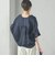 【一部WEB限定】〈手洗い可能〉IMPERIAL LINEN スキッパー ブラウス