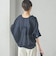 【一部WEB限定】〈手洗い可能〉IMPERIAL LINEN スキッパー ブラウス