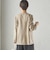 〈手洗い可能〉Asami 麻調合繊 カラーレス ジャケット