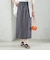 〈手洗い可能〉キュプラ混 ツイル ドロスト スカート