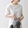 SHIPS any:〈UVカット/接触冷感/吸水速乾/洗濯機可能〉USAコットン ギャザー TEE