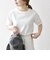SHIPS any:〈UVカット/接触冷感/吸水速乾/洗濯機可能〉USAコットン ギャザー TEE