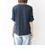SHIPS any:〈UVカット/接触冷感/吸水速乾/洗濯機可能〉USAコットン ギャザー TEE