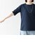 SHIPS any:〈UVカット/接触冷感/吸水速乾/洗濯機可能〉USAコットン ギャザー TEE