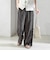 〈手洗い可能〉コットン ドビー ウエスト ゴム ギャザー パンツ