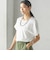 【SHIPS別注】assiette:〈手洗い可能〉プレミアム 天竺 Uネック TEE