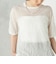 Wai＋:〈手洗い可能〉クリンクル シアー ショート スリーブ プルオーバー