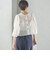 〈手洗い可能〉Broche スクエア レース 2WAY ブラウス